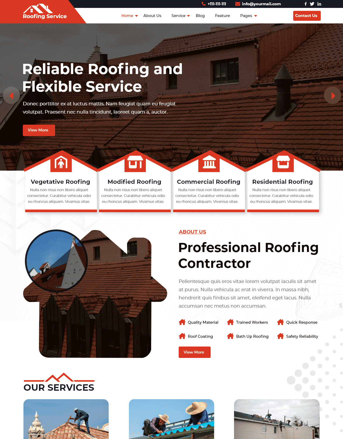 Roofing Solutions Premium WordPress Theme