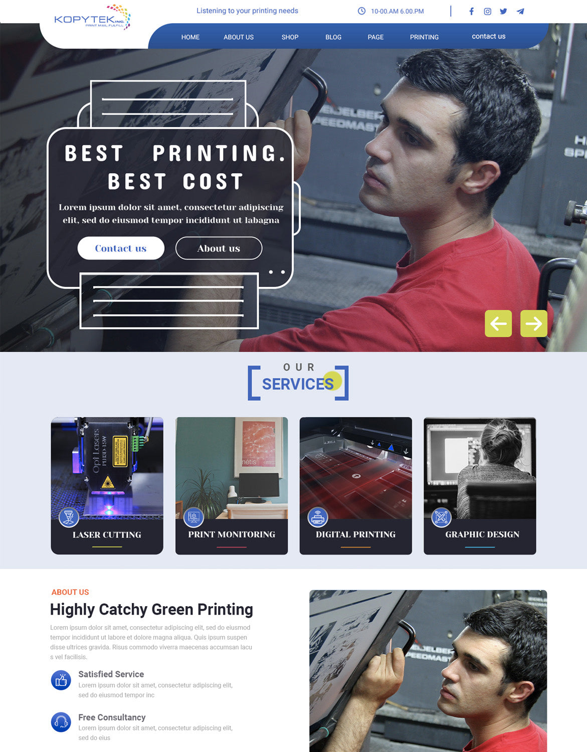 Print Shop Free WordPress Theme