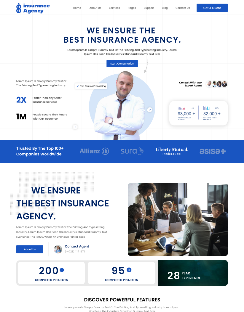 Insurance Agency WordPress Theme