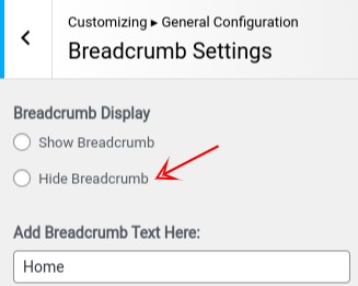 set Breadcrumb