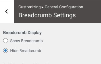 set Breadcrumb