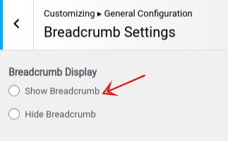 set Breadcrumb