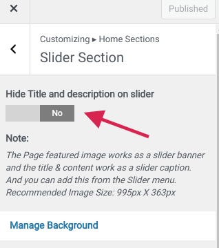 Create New Slider